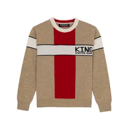 Status Quo Boys Colourblocked Acrylic Pullover-picture-48