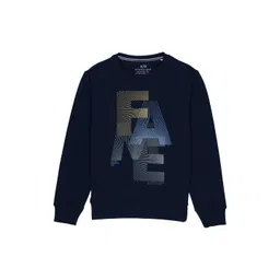 Status Quo Boys Navy Blue Printed Sweatshirt-picture-56