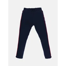 Status Quo Boys Navy Blue Solid Cotton Track Pants-picture-16