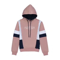 Status Quo Boys Peach-Coloured Colourblocked Cotton Sweatshirt-picture-27