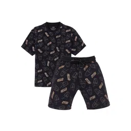 Status Quo Boys Printed Pure Cotton T-shirt With Shorts-picture-15