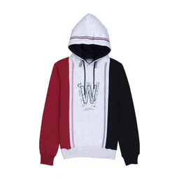 Status Quo Boys Red & Black Colourblocked Hooded Sweatshirt-picture-34