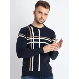 Status Quo Checked Cotton Pullover-picture-30
