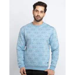 Status Quo Men Blue Printed Cotton Sweatshirt-picture-16