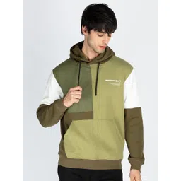 Status Quo Men Colourblocked Hooded Pullover Cotton Sweatshirt-picture-32