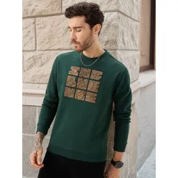 Status Quo Men Embellished Round Neck Full Sleeve Sweatshirt-picture-22