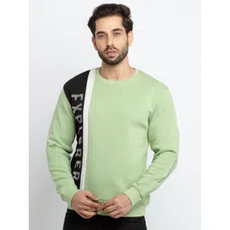 Status Quo Men Light Green Printed Round Neck Cotton Sweatshirt-picture-14