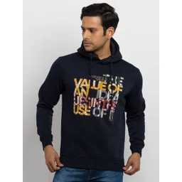 Status Quo Men Navy Blue Printed Hooded Sweatshirt-picture-14