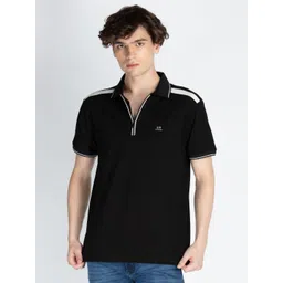 Status Quo Men Solid Polo Collar T-shirt-picture-15