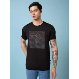 Status Quo Men Typography Printed Round Neck Regular Fit T-shirt-picture-26