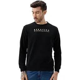 status quo Men's Solid Chest Typography Print Round Neck Full Sleeves Textured Sweatshirt-picture-11