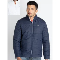 Status Quo Mock Collar Reversible Padded Jacket-picture-23