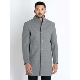status quo Polyester Solid Coat For Men-picture-15