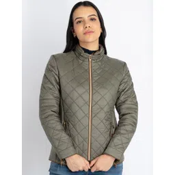 Status Quo Stand Collar Quilted Jacket-picture-37