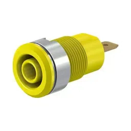 Staubli BANANA JACK, 4MM, 24A, QC, YELLOW, PK2, 23.3000-24 (Pack of 2)-picture-25