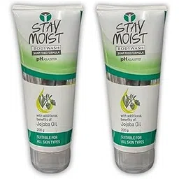 Staymoist Body Wash, Soap Free Formula, pH Adjusted, with Jojoba Oil, 200g-(Pack of 2)-picture-10