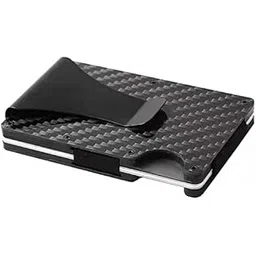 stealodeal RFID Carbon Fiber Wallet for Men - Minimalist Aluminum Metal Money Clip-picture-41