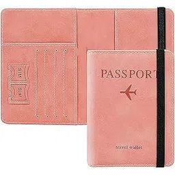 stealodeal RFID Protecor Peach Passport Holder Travel Wallet Organiser, Passport Case with PU Leather Travel Document Holder for Men & Women Travel Accessories-picture-37