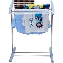 Steel and Plastic Made Multi-Purpose Mobile Towel and Cloth Rack Holder for Domestic Purposes Multi-Functional Mini Clothes Rack for Drying Holder, Towel Stands-picture-26