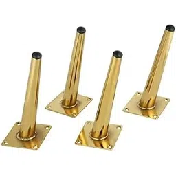 Steel Art Craft Sofa Hardware Leg 8 Inch / 20 cm Sofa Furniture Golden Glossy Finish Heavy Model Cone Shape Design Sofa Leg Set of 4 (Large)-image-11