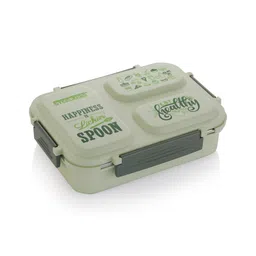 steel lock STEELLOCK SmartMeal 3-Partition Stainless Steel Insulated Tiffin for Kids & Adults, Leak-Proof Lunch Box with Silicone Gasket Lid, Bento Box for School, Office, Boys & Girls, 600 ml Green-picture-20