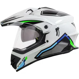 steelbird Racer Off Road ISI Certified Motocross Double Visor Full Face Graphic Motorbike Helmet-picture-25