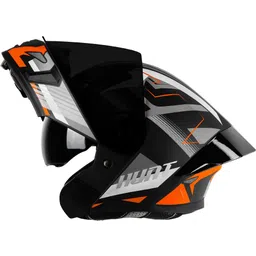 steelbird SBA-20 Hunt ISI Certified Flip-Up Graphic Helmet for Men with Inner Sun Shield Motorbike Helmet-picture-11