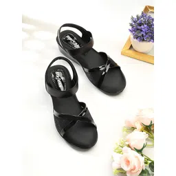 STEFENS Girls Open Toe Wedge Heel Sandals-picture-25