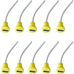 Steko (10 Pieces TYPE C Female Panel Mount Connector With Moulded Wire | Multipurpose Use For DIY Projects, Hobby Kit, Electronic Circuit PCB-picture-22