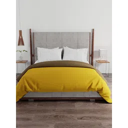 STELLAR HOME Blockbuster Brown & Yellow Heavy Winter 120 GSM Double Bed Comforter-picture-31