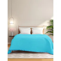 STELLAR HOME Poise Blue AC Room 210 GSM Double Bed Blanket-picture-33