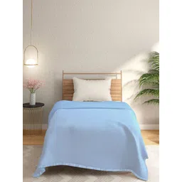 STELLAR HOME Poise Blue AC Room 210 GSM Single Bed Blanket-picture-37