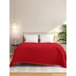 STELLAR HOME Poise Red AC Room 210 GSM Double Bed Blanket-picture-23