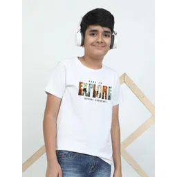 STELLERS Boys Typography Printed Applique T-shirt-picture-24