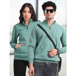 STELLERS Unisex Half Zipper Feather Touch Feel Warm Anti-odor Sweatshirt-picture-16