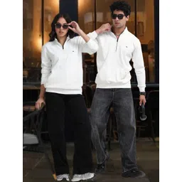 STELLERS Unisex Half Zipper Feather Touch Feel Warm Anti-odor Sweatshirt-picture-36