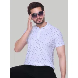STELVIN Men Printed Polo Collar Regular Fit T-shirt-picture-39