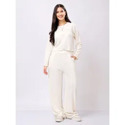 Stem Rope Round Neck T-Shirt With Trouser Co-Ords-picture-22