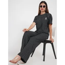 Stem Rope Striped Round Neck Co-Ords-picture-37