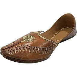 step n style Mens Brown Punjabi Jutti Khussa Sherwani Jutti for Men Handmade Mojari-picture-38