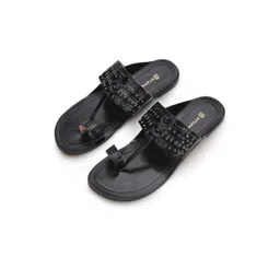 STEPHORN Men Black Leather Comfort Sandals-picture-24