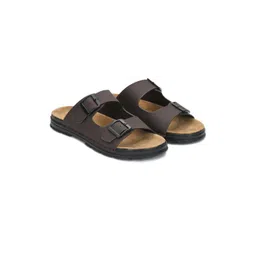 STEPHORN Men Brown Synthetic Leather Comfort Sandals-picture-41