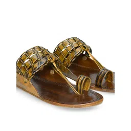 STEPHORN Men Ethnic Leather Comfort Sandals image 2