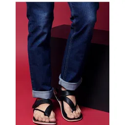 STEPHORN Men Faux Leather Comfort Sandals-picture-36