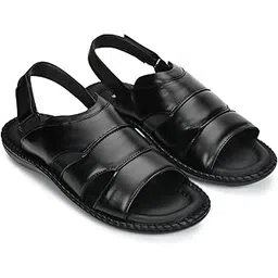 stephorn Men’s Genuine Leather Flip Flop Sandals | Stylish Daily & Ethnic Wear Sandals for Men in Cherry, Black & Tan | Premium Comfort Sandals with Cushioned Sole-picture-12