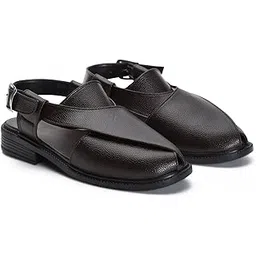 stephorn Peshawari Sandals for Men | Ethnic Footwear for Men Casual & Festive | Faux Leather Men Sandals | Traditional Ethnic Sandals for Kurta Pajama, Sherwani, Weddings & Daily Use-picture-11