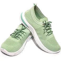 stepone Women’s Walking Shoes | Lightweight Breathable Sneakers for Women's | Comfortable Casual Sports Shoes,Breathable Knit Sports Shoes. Avilable in Onion,Blue,Grey,Peach Pink,Black |Sizes 5-10-picture-11