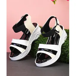 Steprite Colour Blocked Slip On Sandals - Black-picture-20