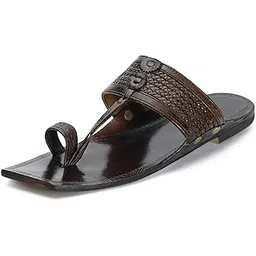 stepsoft Kolhapuri Chappal for Men Original | Kolhapuri Slippers for Men Best for Party, Wedding | Suitable In Kurta, Sherwani | Ethnic Kolhapuri Chappal | Leather Chappal-picture-10