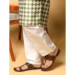 STEPSOFT Men Ethnic Handcrafted Leather Kolhapuri Sandals-picture-36